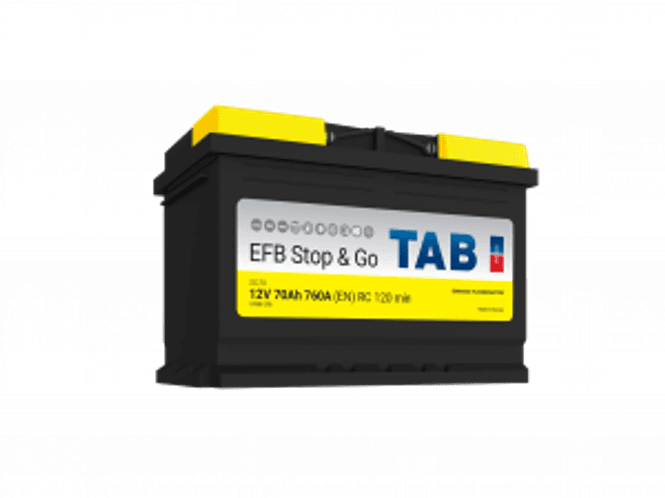 Hovedbilde Startbatteri TAB STOP & GO 12V 70AH-760A+H (L3 ...