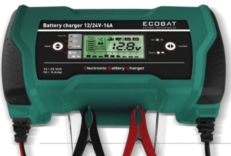 Ecobat Batterilader 12/24V – 16/8A